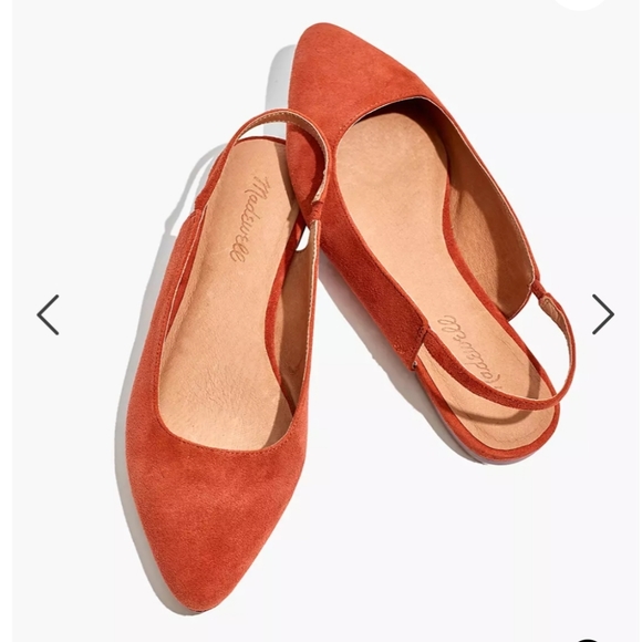 Madewell Shoes - Madewell Margot Slingback Flats Suede size7.5